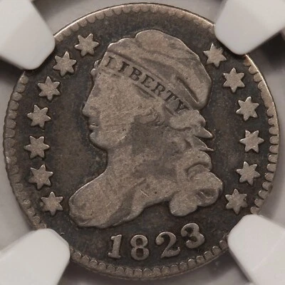 1823/2 Capped Bust Dime NGC VG-10 - Nice Type Coin! - Image 1 of 4