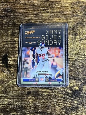 Jason Pierre-Paul 2021 Panini Prestige #AGS-JPP Any Given Sunday Insert /75 - Image 1 of 3