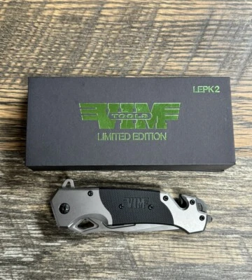 VIM Tools Limited Edition Liner Lock Pocket Knife w/ Pocket Clip, 440C #LPEK2 - Image 1 of 3