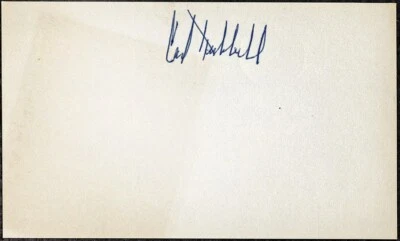 Carl Hubbell Signed Autographed Index Card PSA/DNA** - Image 1 of 2