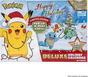 Pokemon Deluxe Adventskalender - Pokémon Figuren Pikachu Weihnachtskalender - Bild 1 von 3