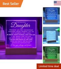 Daughter's Inspirational Acrylic Plaque - "Straighten Your Crown" - Unique Gift