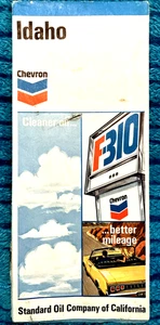 Vintage 1971 IDAHO Chevron Standard Oil Company of California Road Map - Picture 1 of 6