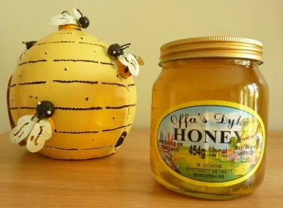 Raw Natural English Flower Honey Direct from the Beekeeper in 1lb glass jar  - Image 1 of 4