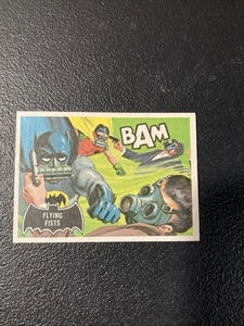 1966 Topps BATMAN #44 Flying Fists Black Bat Non-Sports Trading Card - Picture 1 of 4