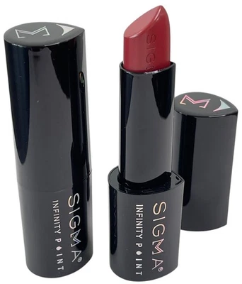 Lot of 2 Sigma Infinity Point Lipstick Scarlet Red Shade Beauty Makeup - Vegan Foto 1 de 2