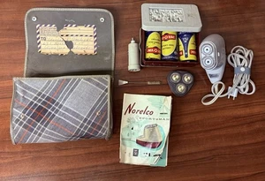 Rasoio da viaggio uomo Norelco Sportsman vintage anni 50 con scatola manuale ecc. Usato - Foto 1 di 2
