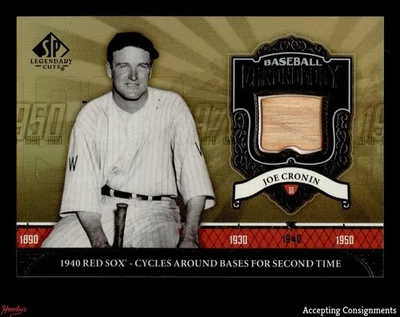 2006 SP Legendary Cuts Baseball Chronology #CN Joe Cronin GAME-USED BAT RELIC - Image 1 of 2