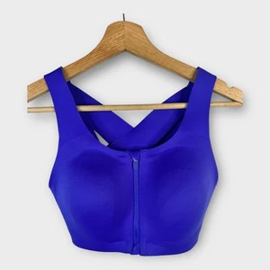Sujetador deportivo Lululemon para mujer talla 34D Enlite cremallera frontal azul lazurita para correr - Imagen 1 de 5