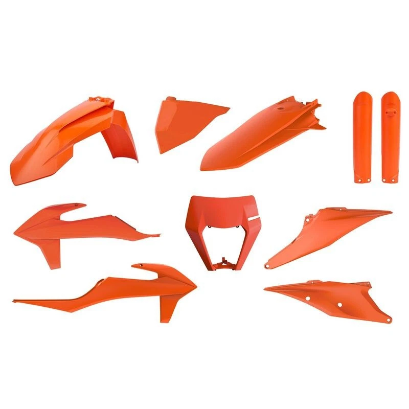 Kit plastiques POLISPORT orange KTM - Photo 1/2