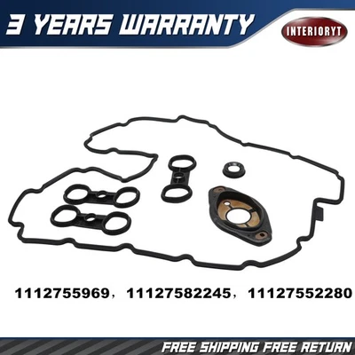Valve Cover Gasket Set For 2007-2013 BMW 328i 528i X3 X5 Z4 2.0/3.0L 11127552280 - Image 1 of 4