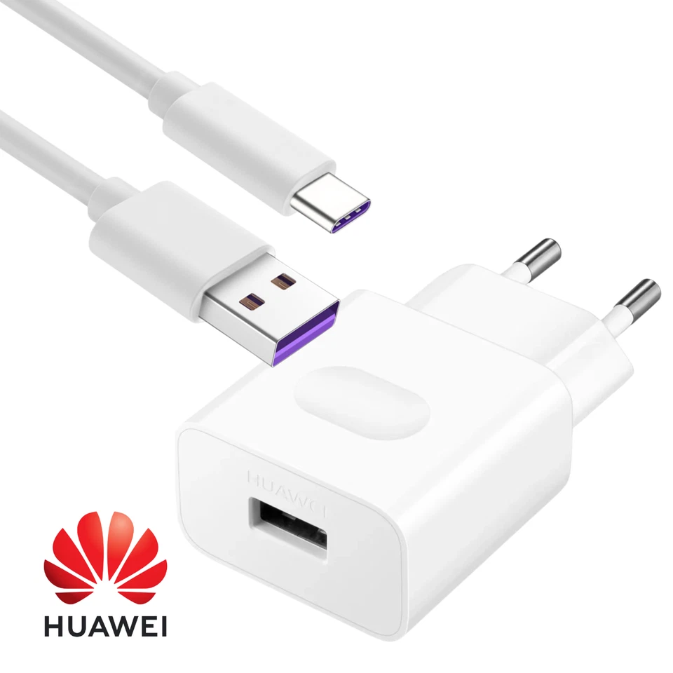 Original Huawei USB C Ladegerät Quick Charger Schnellladekabel USB-C Datenkabel - Bild 1 von 1