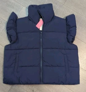 Simply Southern Navy Full Zip Puffer Vest Women's Size XL-XXL NWT - Picture 1 of 10