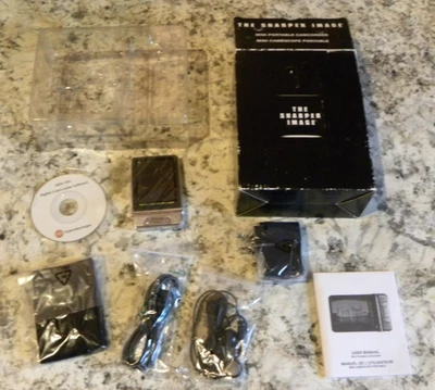 The Sharper Image - Mini Portable Camcorder, NEW, Black, Everything Included - Image 1 of 4
