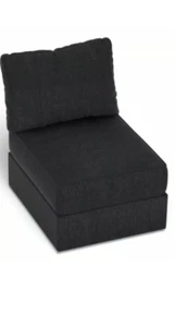 LOVESAC deep seat covers Basalt brushed weave 3 piece - Picture 1 of 2