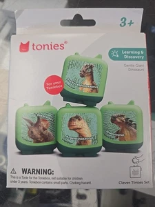 Toniebox Tonies Set, Gentle Giant Dinosaurs- Audio Set of 4 -New - Picture 1 of 2