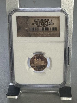 2009-S PROFESSIONAL LIFE PROOF LINCOLN CENT NGC PF70RD ULTRA CAMEO - Image 1 of 4