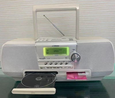 Victor RD-M2 CD MD Memory Audio System USB Recording White Fully Functional - Image 1 of 4