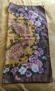 Scarf Square Multicolour Autumn Shades Silky Feel 30"/76 Cms Square Quality Item - Picture 1 of 4