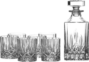 Royal Doulton Seasons Bar Sets Crystal 750ml Dekanter und 6 x 250ml Becher - Bild 1 von 4