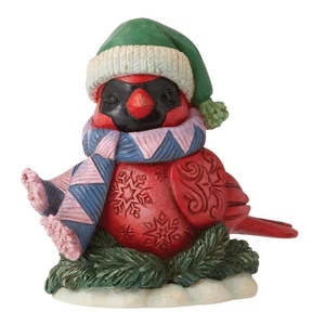 Jim Shore Miniature Red Christmas Cardinal Figurine 3.2 Inch 6011486 New - Picture 1 of 5