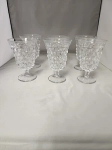 FOSTORIA AMERICAN GOBLETS SET OF 6 - Picture 1 of 1