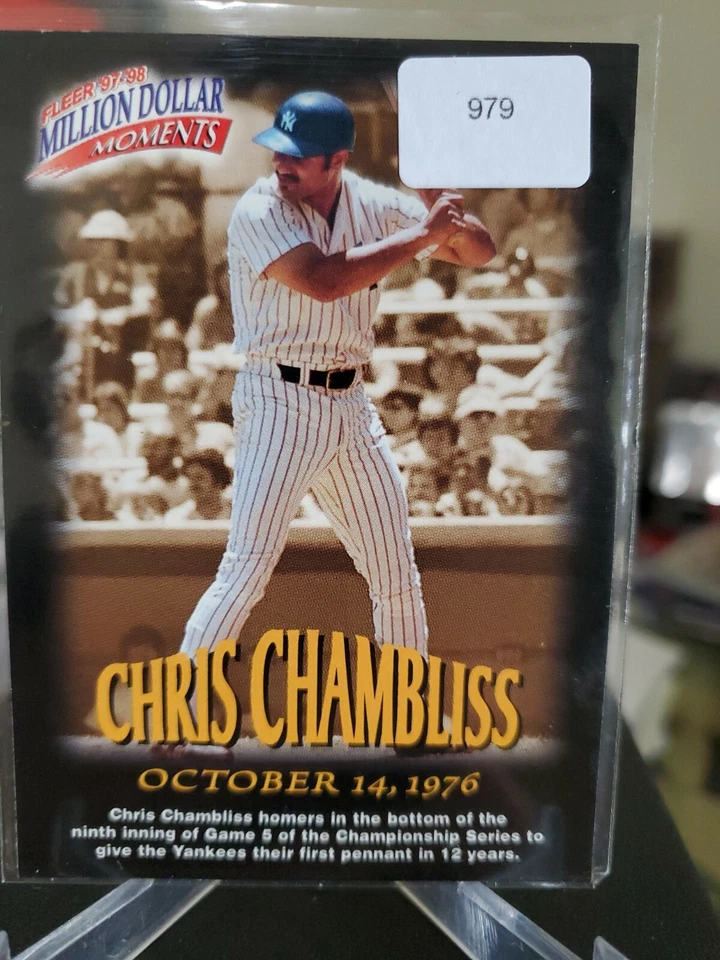 1997-98 Fleer Million Dollar Moments #37 Chris Chambliss - Image 1 of 1