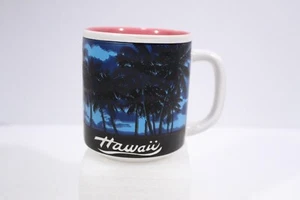 Vintage Hawaii Collectible Travel Souvenir Coffee Mug Tea Cup Tropical Palm Tree - Picture 1 of 8