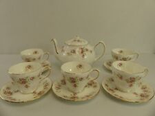 (RefJOH) Duchess June Bouquet teapot and six cups and saucers