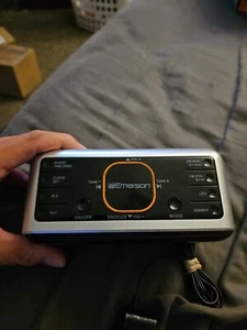 Emerson Radio Smartset Alarm Clock Radio with Bluetooth Speaker CKS1521 Orange - Picture 1 of 3