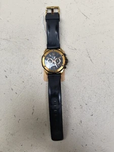 Bulova Marine Star 98B104 schwarzes Zifferblatt schwarzes Kautschukband Herrenuhr (Quarz) 44 mm - Bild 1 von 9