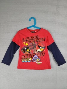 Angry Birds t-shirt Launch Sequence Initiated kids size 8 year old long-sleeve - Picture 1 of 16