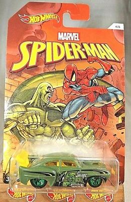 2017 风火轮漫威蜘蛛侠系列 4/6 JADED 绿色带绿色 5 辐条轮 — 第 1/4 张图片