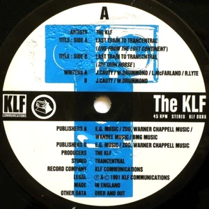 THE KLF - LAST TRAIN TO TRANCENTRAL - 12" VINYL RECORD - 90S OLDSKOOL DANCE DJ - Picture 1 of 2