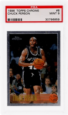 1996 Topps Chrome Chuck Person #8 PSA 9 - Image 1 of 2