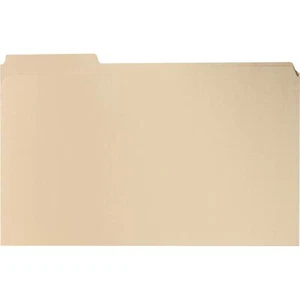 , BSN241113, 2-Ply 1/3-cut Tab Manila File Folders, 100 / Box - Picture 1 of 3