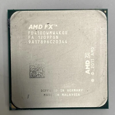 AMD FX-4100 FD4100WMW4KGU 3.6GHz Socket AM3+ Quad Core Desktop Processor CPU - Image 1 of 4