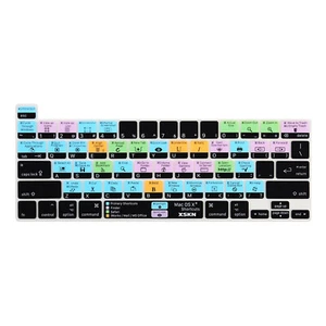 XSKN macOS Shortcuts Silicone Keyboard Cover for Macbook Pro 13.3"/16" Touch Bar - Picture 1 of 15