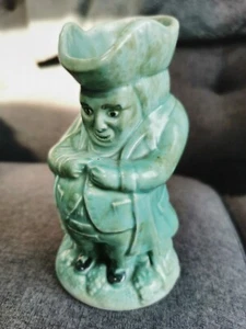 Jarra antigua Staffordshire Toby verde Inglaterra personaje pequeño coleccionable n.o 2 - Imagen 1 de 7
