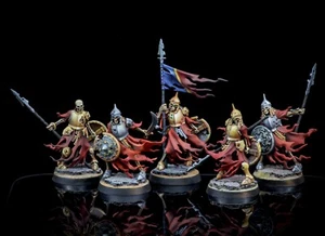 Pro Painted Warhammer AoS Cursed City Ulfenwatch Skeleton Guard (x5) - Picture 1 of 6