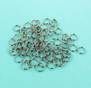 Stainless Steel Split Rings 8mm x 1mm x 2mm - Open 18 x 12 Gauge - 250 Rings - Picture 1 of 1