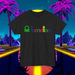 Custom Benetton vintage 1980s design t-shirt, Unisex for men and women, 90s tee - Picture 1 of 49