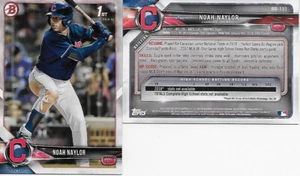 NOAH BO NAYLOR CLEVELAND GUARDIANS INDIANS 2018 BOWMAN ROOKIE CARD BD-193 MT - Picture 1 of 1
