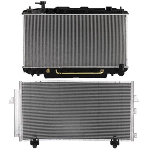 Kit de refrigeración de radiador y condensador de CA de aluminio para Toyota RAV4 2001-2005 base l4 - Imagen 1 de 14