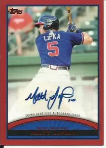 2012 Topps Pro Debut Matt Lipka Auto (Atlanta Braves) True 1/1 - Picture 1 of 2