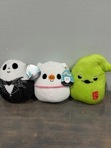 Squishmallows The Nightmare Before Christmas Set of Three Plush Toys 8"-10" - Picture 1 of 11