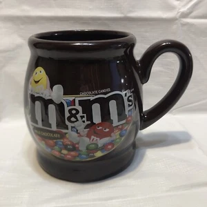 M&M's World Milk Chocolate Candies 4.5 in Brown Coffee Tea Mug Cup With Handle - Picture 1 of 5