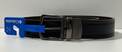 Cinturón Columbia Cuero Talla S 30-32 Marrón y Negro Reversible Nuevo Foto 1 de 4