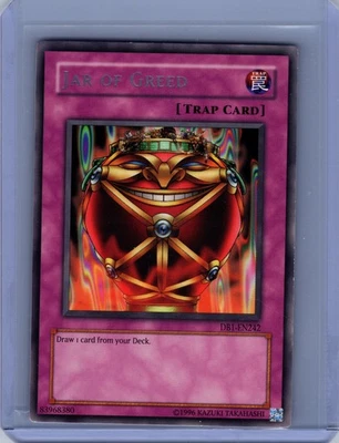 Yugioh Dark Beginning 1 #DB1-EN242 Jar of Greed Near Mint or Better - Image 1 of 2