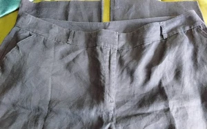 TU navy blue linen straight leg trousers size 20 R - Picture 1 of 5